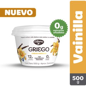 Yogurt alpina griego vainilla x500gr