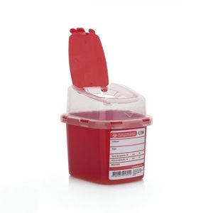 Recipiente Residuos Corto Punzantes 0.5L Rojo