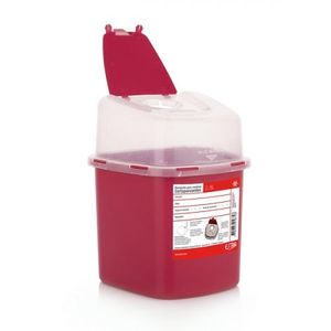 Recipiente Residuos Corto Punzantes 2.8L Rojo