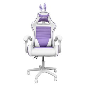 Silla gamer bunny 64x60x126cm blanco/morado Njoy Tech