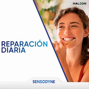 Crema Dental Sensodyne repara y protege blanqueador alivio de la sensibilidad Dental x100g