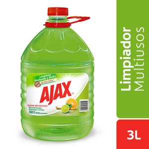 Limpia Pisos Ajax Bicarbonato Naranja Limón x3L