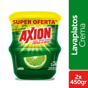 Lavaplatos en Crema Axion Limón x2und x450g