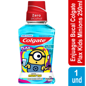 Enjuague Bucal Niños Colgate Plax Kids Minions x250ml