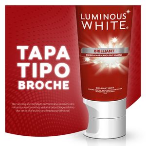 Crema Dental Blanqueadora Colgate Luminous White Brilliant x2und x75ml