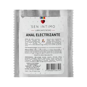 Lubricante intimo anal electrizante sachet 7 ml sen intimo