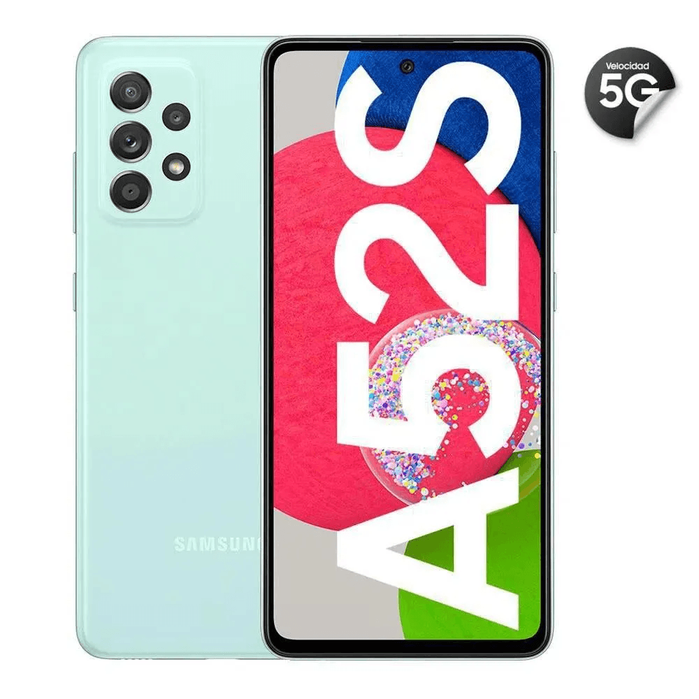 Celular Galaxy A52S Reacondicionado 128GB verde menta