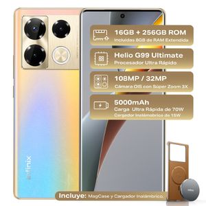 Celular Infinix Note 40 Pro 6.78" 256GB Dorado