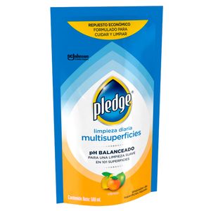 Limpiador Pledge Limpieza Diaria Multisuperficies Cítrico Repuesto 500 ml