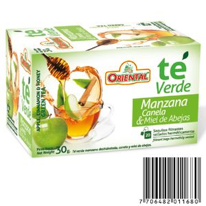 Te Verde Oriental Manzana Canela y Miel x30g