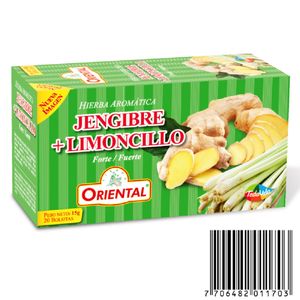 Aromática Oriental Jengibre + Limoncillo x15g