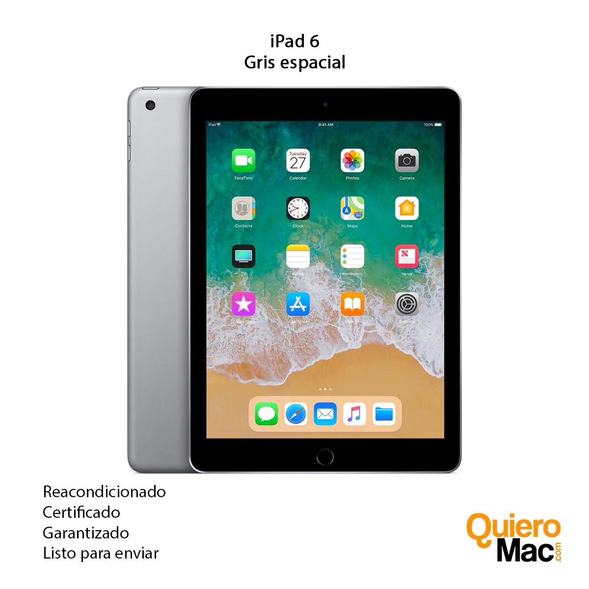 iPad Sexta Generacion Wifi Gris espacial 32GB Reacondicionado