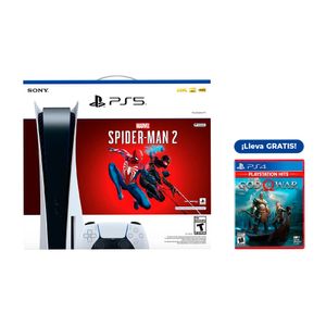 Consola PlayStation 5 825GB + Voucher Marvel's Spider Man 2 + God of War - Hits + Control