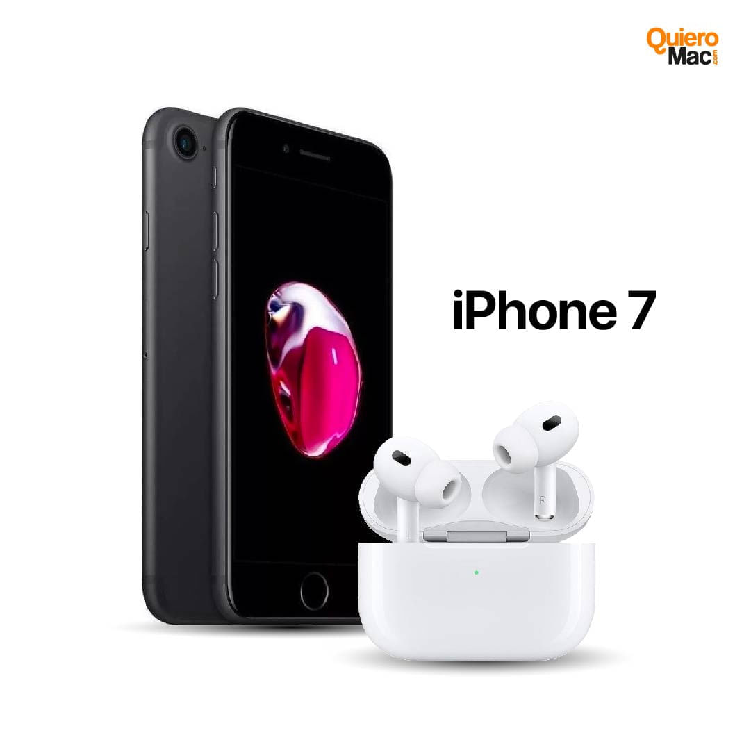Celular Reacondicionado iPhone 7 32Gb Negro Mate + AirPods Pro 2 Genericos