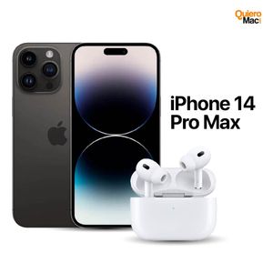 Celular Reacondicionado iPhone 14 Pro max 128Gb Negro 12 Meses De Garantia + AirPods Pro 2