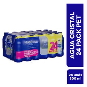 Agua Cristal x24 unidades x300Ml c-u