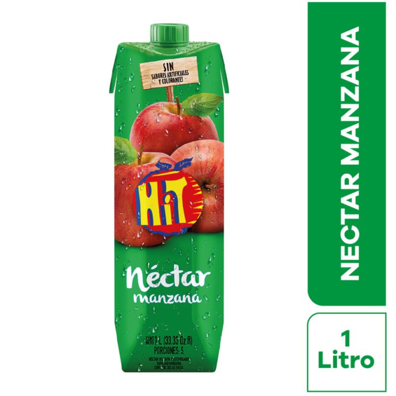 Refresco Hit Nectar Manzana 1000ml | Tiendas Metro