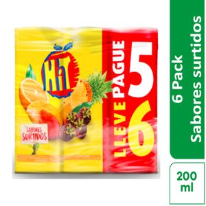 Jugo Hit Pague 5 Lleve 6 x200ml