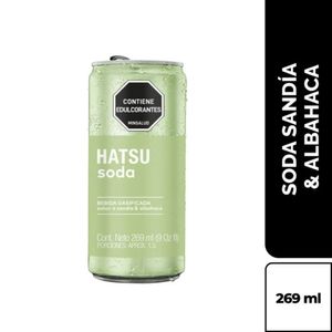 Soda Hatsu sandia albahaca lata x269ml