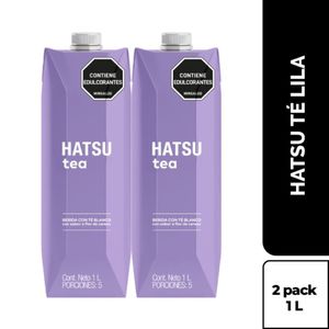 Té Hatsu lila sin calorias Tetrapak x2und x1000ml c/u