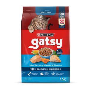 Alimento para Gatos Purina Gatsy Pescado y Salmón 1.5 kg