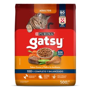 Alimento para Gatos Purina Gatsy Pollo y Carne 500 g