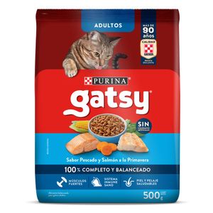 Alimento para Gatos Purina Gatsy Pescado y Salmón 500 g