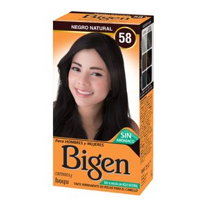 Tinte Bigen tono  58 negro natural x6gr