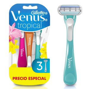 Máquina Afeitar Desechable Gillette Venus Tropical x3und