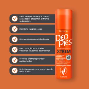 Desodorante Deo Para Pies Xtrem Pies x260ml