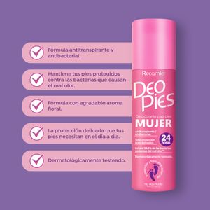 Desodorante Deo Para Pies Mujeres Pies x260ml