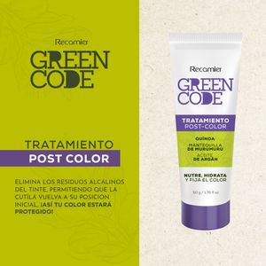 Tinte Recamier 5.0 Castaño Claro Natural Green Code Kit x50g