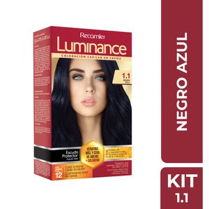 Kit Tinte Luminance 2 Tubos 1.1 Negro Azul