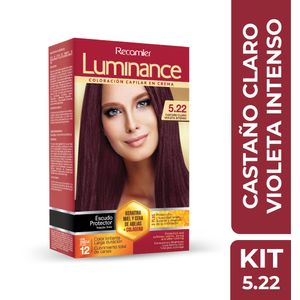 Kit Tinte Luminance 2 Tubos 5.22 Castaño Claro Violeta intenso