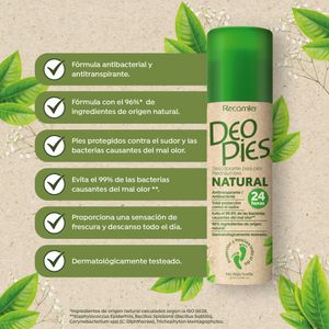 Desodorante Deo Para Pies Piedra lumbre Natural Pies x260ml