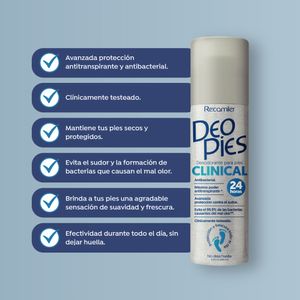 Desodorante Deo Para Pies Clinical Pies x260ml