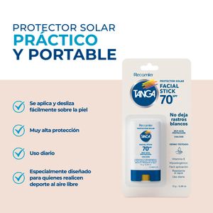 Protector Solar Facial Tanga SPF70 Barra Facial x 13g