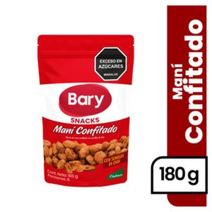 Maní Bary confitado semillas chía doypack x180g