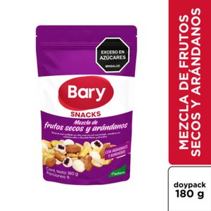 Mezcla Bary frutos secos arándanos x180g