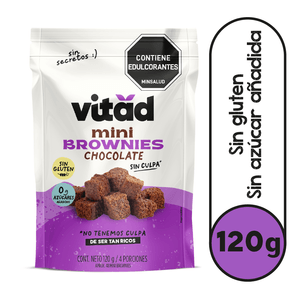 Mini brownies vitad chocolate sin gluten x 120gr