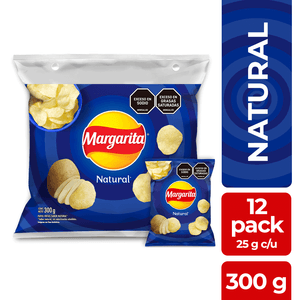 Papas Fritas Margarita Natural X12 Unidades X300g