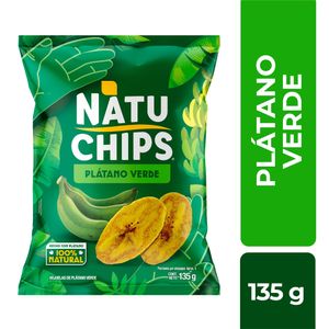 Hojuelas de Plátano Verde 100% Natural Natuchips X135g