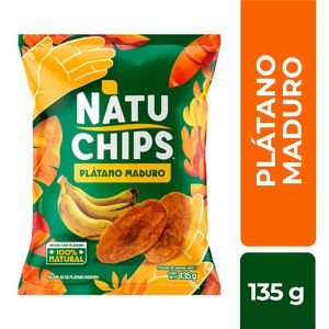 Hojuelas de Plátano Maduro 100% Natural Natuchips X135g