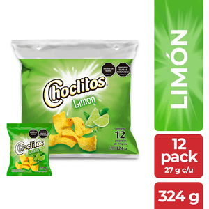 Pasabocas Choclitos Limón X12 Unidades X27g