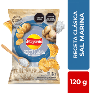 Papas Fritas Margarita Receta Clásica Sal X120g