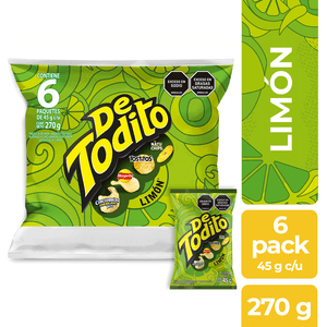 Pasabocas De Todito 4 Limón X6 Unidades X45g