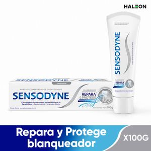 Crema Dental Sensodyne repara y protege blanqueador alivio de la sensibilidad Dental x100g