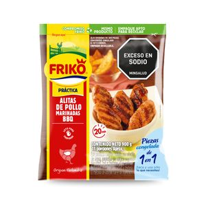 Alas de pollo bbq congeladas friko x 900 g