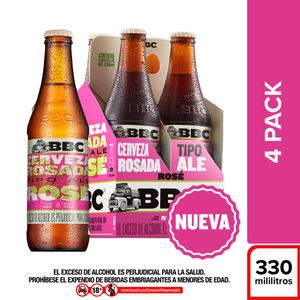 Cerveza BBC Rose botella x4und x330ml c/u