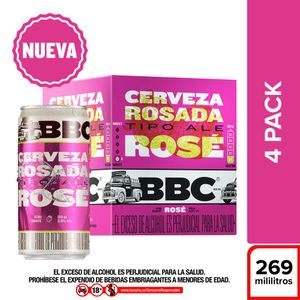 Cerveza BBC Rose lata x4und x269ml c/u